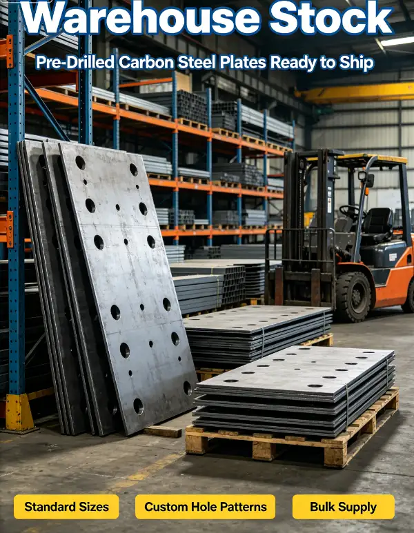 Pre-drilled Carbon Steel Plate